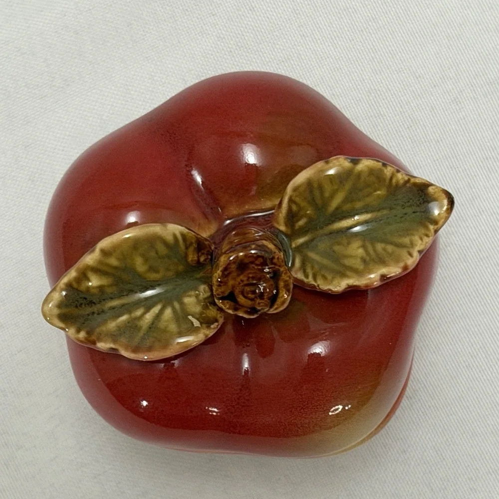 Christian Apple Trinket Box Candle Holder Faith Decor Teacher Gift‎ Apple Jar